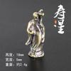 Mini Personagens de Latão Dharma Confúcio Lao Tzu Zhong Kui Micro Cenário Pequenos Ornamentos Arte Decorativa