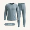 Traje térmico de otoño e invierno para hombre, ropa interior térmica hipoalergénica, top y pantalón de otoño hidratantes con vitamina E, traje térmico para el hogar para hombre