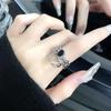 Diablo Cool Moda Spider Ring Mulheres Ins Chaodong Gate Novo High-grade All-match Luz Luxo Internet Celebridade Anel de Abertura