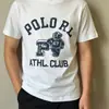 Camiseta de algodão estampada Ralph Lauren Polo transfronteiriça, envia em até 48 horas, 100% algodão, estilo unissex