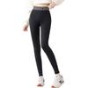 Leggings de Terciopelo Otoño 2025 Pantalones Negros Pequeños para Mujer Pantalones de Nueve Puntos de Cintura Alta Adelgazantes de Celebridad de Internet Estilo Coreano Ajustados Ropa de Abrigo