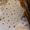 Adesivos de Unha Esmaltados com Filigrana Celestial 2026 Novo Estampagem Dourada em Relevo Estilo Chinês Textura Floral Decalques de Unha