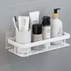 Estante de Almacenamiento para Baño, Montado en la Pared, Sin Taladro, Estante de Pared Multifuncional para Baño, Inodoro y Lavabo