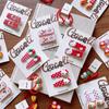 Accesorios para el Cabello de Niños Otoño Temprano Nuevo Lindo Rojo Día Nacional Dibujos Animados Pasador Niña Gato Lunares Estampado Clip BB