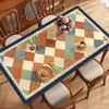 Alfombrilla Protectora para Encimera de Barra Lateral de Comedor Estilo Americano 2025 Lujo Ligero Sensación de Alta Gama Mantel Lavable Cero Alfombrilla Anti-Suciedad para Zapatero Alfombrilla para Mueble de TV