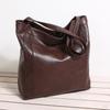 Bolso de Mujer para Comercio Exterior Transfronterizo Bolso de Hombro Portátil de Cuero Suave para Mujer Bolso Tote Nuevo de Moda de Gran Capacidad de Cuero Encerado Retro