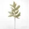 Decoraciones: Hojas de Pino Ciprés con Polvo Dorado, Ramas de Flores Artificiales, Fuente 27cm, Accesorios para Árbol de Navidad Festivo, Cedro Simulado
