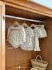 Macacão Vestido Bebê Retro Floral com Mangas Bufantes para Bebês Meninas - Nova Coleção Primavera/Verão Jennybebe26
