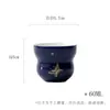 Taza de Té de Cerámica con Incrustaciones de Oro y Plata para Uso Doméstico, con Diseño de Mariposa en una Taza con Forma de Calabaza, Adecuada para Juegos de Té Kung Fu