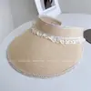 Sombrero Ligero con Adorno de Encaje Dulce de Copa Abierta para Mujer, Sombrero de Paja para Proteger del Sol en Verano, Sombrero de Sol Estilo Hada, Sombrero de Sol Versátil