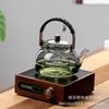 Tetera Integrada para Vaporizar y Cocinar, Tetera de Vidrio, Tetera Especial para Preparar Té, Vidrio de Borosilicato Alto Resistente al Calor para el Hogar de Cuarta Generación