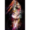 Aliexpress Pintura al Óleo Colorida de Mujeres Africanas Arte de Personajes Abstractos Estudio Entrada de Restaurante Núcleo de Pintura Decorativa