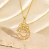 Colar Cruzado Novo Estilo Luxo Leve Esmalte Gota Diamante Cravejado Coração Futebol Flor Nicho Alto Padrão Versátil Corrente para Suéter DIY
