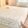 Lençol de Cama Ajustado de Veludo Coral Leite Espesso de Inverno Peça Única Colcha com Forro de Lã Protetor de Colchão Simmons Quente Conjunto de Três Peças