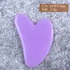 Gua Sha de Resina y Cera de Abeja con Forma de Corazón para Salón de Belleza Facial Set de Láminas de Gua Sha No de Jade para Masaje de Cuerpo Completo