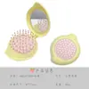 Espejo Peine Mini Portátil Todo en Uno Compacto Plegable para Niña Peine de Bolsa de Aire Peine para Cabello Liso Masajeador de Cabello Peine de Dibujos Animados con Cojín de Aire
