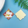 Año Nuevo 2024 20 gato de la suerte con aceite rojo que gotea seguro feliz colgante joyería DIY materiales de accesorios con cuentas