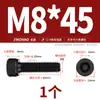 Tornillos de Cabeza Hexagonal Antirosca Grado 12.9 Pernos de Rosca Izquierda Tornillos de Cabeza Cilíndrica Antirosca M4M5M6M8M10M12M16
