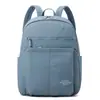 Mochila escolar para estudiantes de nailon, estilo casual simple, gran capacidad, mochila de viaje para mujer en color de baja saturación