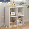 Estante de chão para uso doméstico, estante de livros multicamadas, armário de armazenamento para sala de estar, estante de grade de parede, armário de armazenamento
