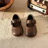 Zapatos para Niñas Estilo Británico Zapatos Pequeños de Cuero Negros 2026 Nuevos Zapatos de Princesa Zapatos Planos de Moda para Niña Zapatos de Actuación