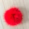 Botón de pelo de visón real 3-4 cm botón de pelo de visón de colores base plana para horquilla Hanfu, bufanda, botón de bola de pelo, accesorio de pelo