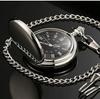 Reloj de Bolsillo Grabado Láser Brillante Retro Doble Cara Luz Cuarzo Reloj de Bolsillo Boshiya Reloj de Bolsillo Casual Fabricante Directo Mayorista