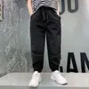 Calça Longa Casual de Verão 2025 para Meninos, Calça Jogger Fina Tendência para Crianças Maiores, Anti-Mosquito
