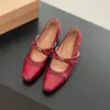 Zapatos Mary Jane versátiles, elegantes, de tacón alto y punta cuadrada, Zapatos de salón para mujer estilo francés con tacón grueso, Zapatos de cuero para mujer con tacón de cuña, suaves