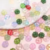 Flor de Cerezo de Cristal Trébol de Cuatro Hojas DIY Hecho a Mano Autodiseñado Accesorios de Cuentas Cuentas Pendientes Pasador Accesorios para Cordón Material
