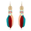 Pendientes de Plumas Redondos Pequeños Frescos de 15+1 Colores Pendientes Pendientes Su Marca Tixi Joyería de Margarita