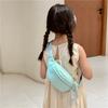 Riñonera Infantil de Moda Estilo Coreano Simple de Color Sólido para Bebé, Bolso Cruzado de Pecho para Niños y Niñas, Monedero de Lona, Mochila Pequeña