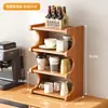 Prateleira de Armazenamento para Mesa Suporte para Copos para Mesa de Jantar Bancada Estação de Trabalho Copo de Água Xícara de Café Conjunto de Chá Suporte Pequeno para Copos na Mesa