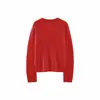 Novedades para Otoño/Invierno 2026: Suéter de lana básico de cuello redondo de marca específica, hilo de lana australiana 100S de lujo de alta gama