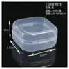 Caja de Tapones para Oídos de Plástico Mini Cuadrada Pequeña de PP Organizador de Componentes para Joyería Anzuelos de Pesca Caja de un Solo Compartimento con Tapa Caja Transparente Fabricante