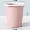 Cubo de Basura Grande Clásico para el Hogar con Anillo de Presión, Contenedor de Residuos sin Tapa para Cocina, Sala de Estar, Oficina, Baño y Dormitorio