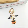 Chaveiro de Halloween Transfronteiriço Abóbora Fantasma Gato da Morte Chaveiro de Metal Pingente de Bolsa Pingente de Presente