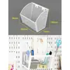 Accesorios para Tablero Perforado Ganchos Decorativos Ranura Larga Estante de Almacenamiento Universal Montaje en Pared Sin Taladro Estante de Exhibición de Almacenamiento de Escritorio