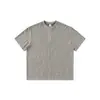 Jie Zhan Roupa Masculina Old Money Gola Henry Jacquard Manga Curta 26 Verão Novo Retro Americano Cor Sólida Casual Malha Camiseta.