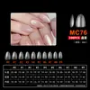 Arte de Uñas Arte de Uñas Ultra-delgado Sin Rastro Uso Extensión de Uñas Sin Limar Transparente Semimate Pegatina Completa Medio Pegatina Parche para Uñas