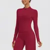 Chamarra casual con cierre para exteriores estilo europeo y americano, para correr y yoga, corte entallado, chaqueta de fitness de manga larga para mujer, ropa de yoga para mujer