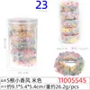 Cuerda para el pelo grande de rombo de 5 cm, anillo para el pelo, cuerda para el pelo de alto nivel, caja transparente de cristal rectangular para mujer, 20 cuerdas para la cabeza