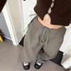 Pantalones cargo holgados de cintura estilo europeo y americano para mujer, recién llegados en primavera y otoño, pantalones de baile de pierna, pantalones casuales de moda, pantalones.
