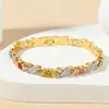 Popular y Moderno Pulsera de Aleación Xo Diamante Color Mixto Multicolor de Yingqi Pulseras Variadas Europeas y Americanas Venta al por Mayor
