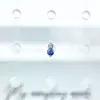 Brincos de Pino Pequenos de Amendoim em Liga de Titânio F136 com Zircônia Brincos de Pino Labret de Titânio G23 com Rosca Interna Joias para Piercing