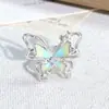 Nuevo Anillo de Esmalte de Mariposa y Flor de Colores, Nicho Femenino, Gama Alta, Exquisito y Versátil, Anillo Apilable para Dedo Índice de Mujer
