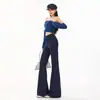 Jeans de Verano 2026 Nuevos de Moda de Tiro Alto Ajustados con Diseño Acampanado, Doble Botón y Estilo Retro Americano con Bolsillo Trasero