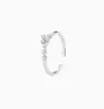 Anillo Doce Constelaciones Estilo Frío Moderno Estilo Japonés y Coreano Lujo Ligero Abierto Ajustable Anillo de Dedo de Diamante para Mujer Sencillo