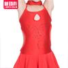 Liquidação saia de dança latina infantil roupas de performance infantil roupas de dança para meninas manga comprida roupas de prática de classificação infantil