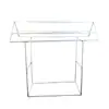Estrutura de stand personalizada tubo de PVC suporte de exibição barraca de feira noturna base de tenda tubo fino de plástico barraca de salsicha suporte branco